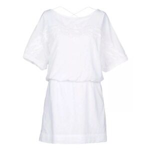 Vix Paula Hermanny | Swimwear Womens Size M White Solid Mayra Dress Embroidered